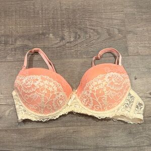 Others Follow Peach and Cream Lace Push-Up Bra